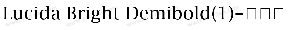 Lucida Bright Demibold(1)字体转换